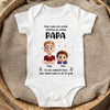 Personalisierte Babybody – Geschenk zum ersten Vatertag – Erster Vatertag als Papa