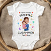 Personalisierte Babybody – Geschenk zum ersten Vatertag – Mein Erster Vatertag Mit Dir