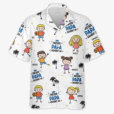 Personalisiertes Hawaiihemd – Vatertagsgeschenke für Papa, Opa – Dieser Papa ist vergeben