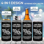Personalisierte 4-in-1-Dosenkühler
 – Geschenk für Bruder – Bruder bleibt für immer