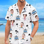 Personalisiertes Hawaiihemd mit Foto – Vatertagsgeschenke für Papa, Opa – Papa ist vergeben