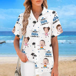 Personalisiertes Hawaiihemd mit Foto – Vatertagsgeschenke für Papa, Opa – Papa ist vergeben