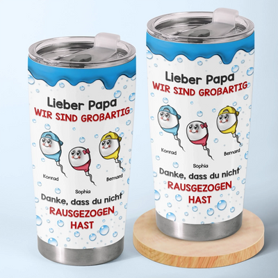 Personalisierter Becher – Vatertagsgeschenke für Papa, Opa – Lieber Papa Wir Sind Großartig
