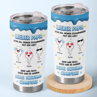 Personalisierter Becher – Vatertagsgeschenke für Papa, Opa – Ich war der Schnellste