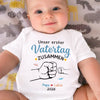 Personalisierte Babybody – Geschenk zum ersten Vatertag – Unser erster Vatertag als Familie