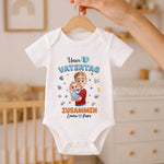 Personalisierte Babybody – Geschenk zum ersten Vatertag – Unser erster Vatertag mit dir