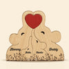 Personalisiertes Holzpuzzle – Geschenk für Familie – Die Familie ist das Wichtigste