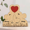 Personalisiertes Holzpuzzle – Geschenk für Familie – Die Familie ist das Wichtigste