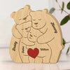 Personalisiertes Holzpuzzle – Geschenk für Familie – Wir sind eine wunderschöne Familie