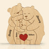 Personalisiertes Holzpuzzle – Geschenk für Familie – Wir sind eine wunderschöne Familie