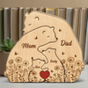 Personalisiertes Holzpuzzle – Geschenk für Familie – Ihre Liebe hat uns geschaffen