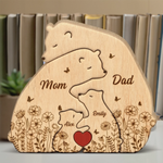 Personalisiertes Holzpuzzle – Geschenk für Familie – Ihre Liebe hat uns geschaffen