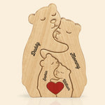 Personalisiertes Holzpuzzle – Geschenk für Familie – Ich liebe meine Familie