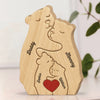 Personalisiertes Holzpuzzle – Geschenk für Familie – Ich liebe meine Familie