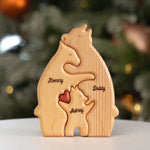 Personalisiertes Holzpuzzle – Geschenk für Familie – Die Familie ist alles