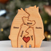 Personalisiertes Holzpuzzle – Geschenk für Familie – Die Familie ist alles