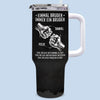 Personalisierter 40 oz Edelstahl-Tumbler mit Griff – Geschenk für Bruder - Einmal Bruder, immer Familie