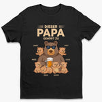 Personalisiertes Unisex-T-Shirt – Geschenk für Opa – Dieser Papa ist unserer