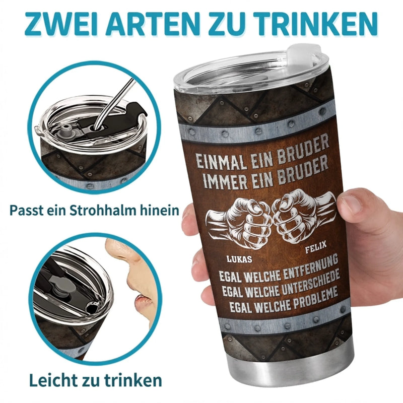 Personalisierter Becher – Geschenk für Bruder – Ein Band fürs Leben