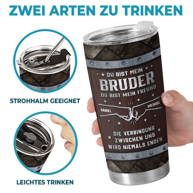 Personalisierter Becher – Geschenk für Bruder – Mein Bruder, mein bester Freund