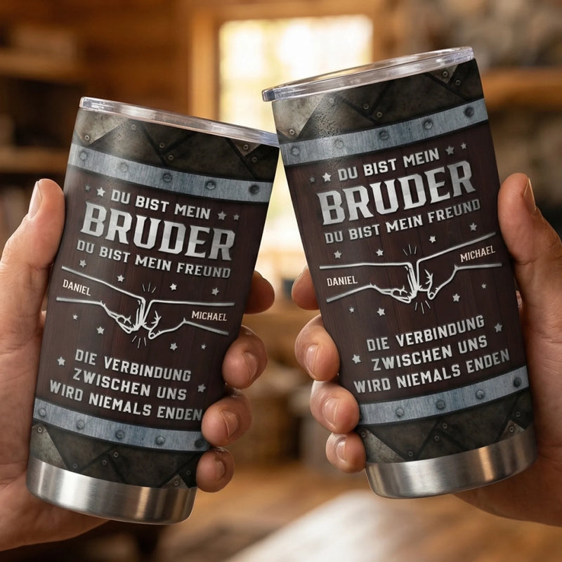 Personalisierter Becher – Geschenk für Bruder – Mein Bruder, mein bester Freund