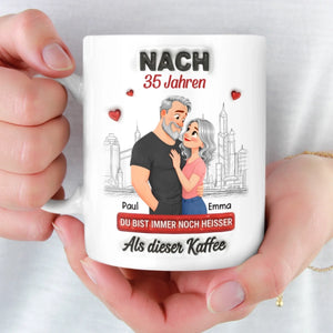 Personalisierte Tasse – Geschenk für Paar – Immer noch heißer als Kaffee