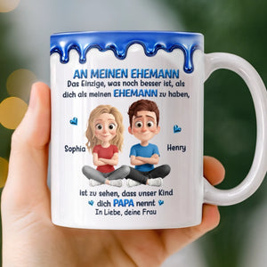 Personalisierte Tasse – Geschenk für Paar – Mein Mann, mein Papa, mein Alles