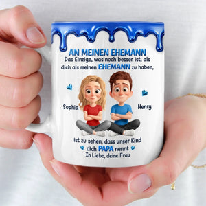 Personalisierte Tasse – Geschenk für Paar – Mein Mann, mein Papa, mein Alles
