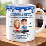 Personalisierte Tasse – Geschenk für Paar – Mein Mann, mein Papa, mein Alles