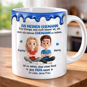 Personalisierte Tasse – Geschenk für Paar – Mein Mann, mein Papa, mein Alles