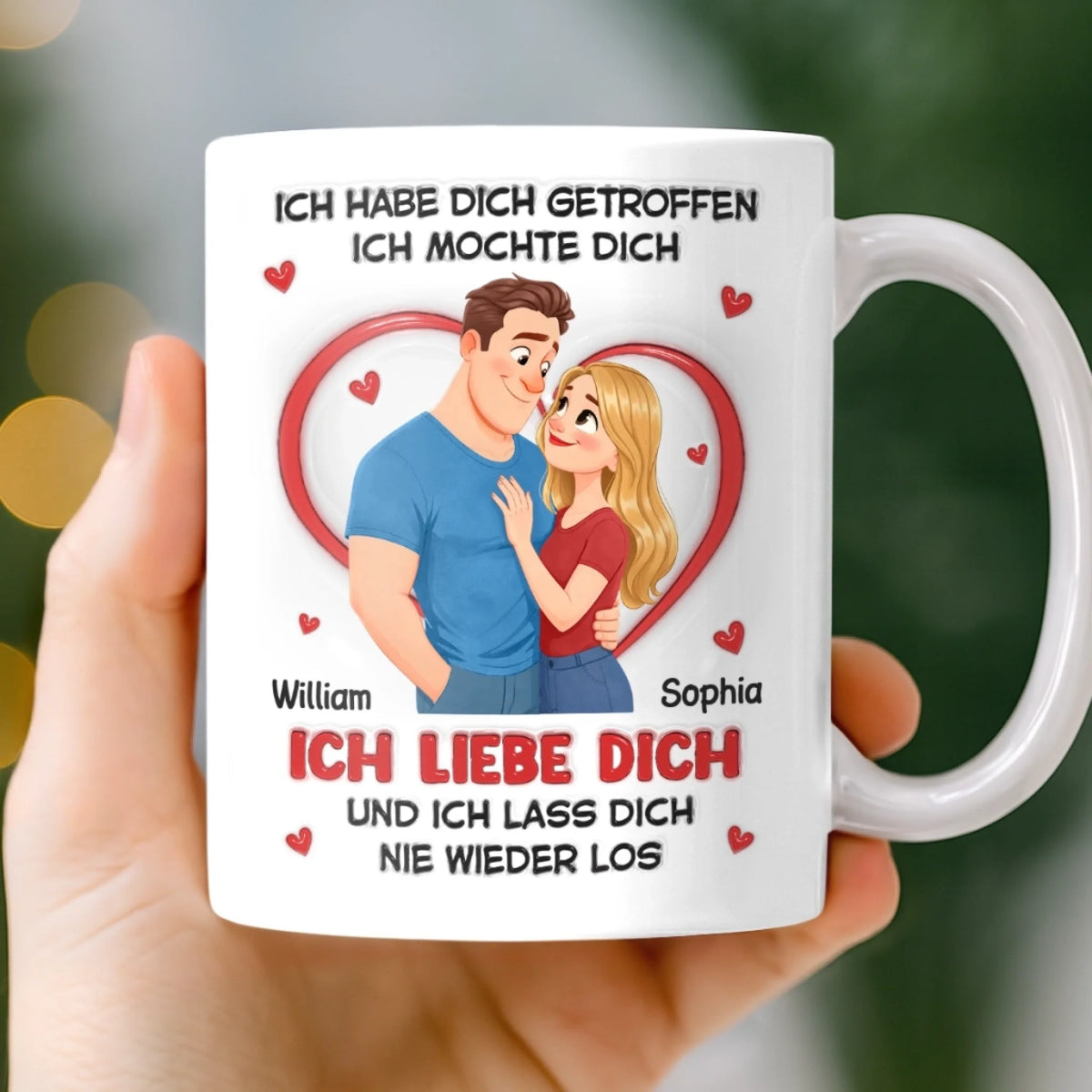 Personalisierte Tasse – Geschenk für Paar – Ich Lasse Dich Nie Wieder Los