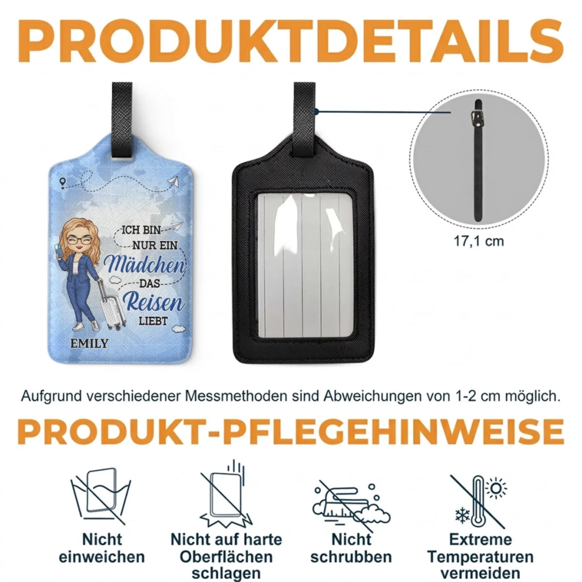 Personalisierter Gepäckanhänger – Geschenk für Reisende – Der Himmel Ruft Und Ich Muss Gehen