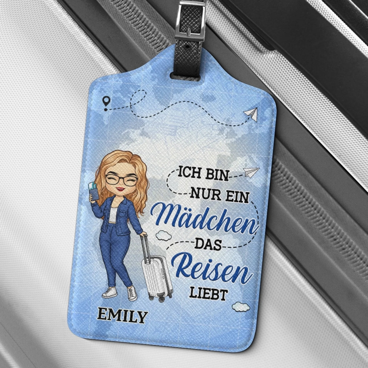 Personalisierter Gepäckanhänger – Geschenk für Reisende – Der Himmel Ruft Und Ich Muss Gehen