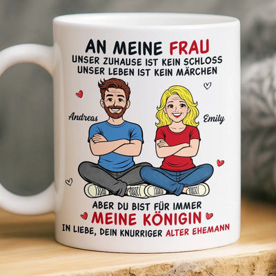 Personalisierte Tasse – Geschenk für Paar –  Dein Knurriger Alter Ehemann