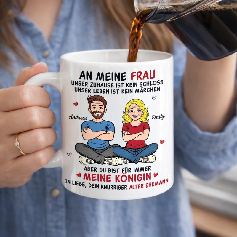 Personalisierte Tasse – Geschenk für Paar –  Dein Knurriger Alter Ehemann
