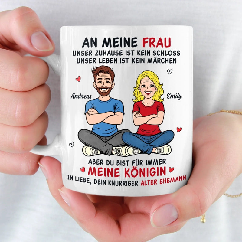 Personalisierte Tasse – Geschenk für Paar –  Dein Knurriger Alter Ehemann
