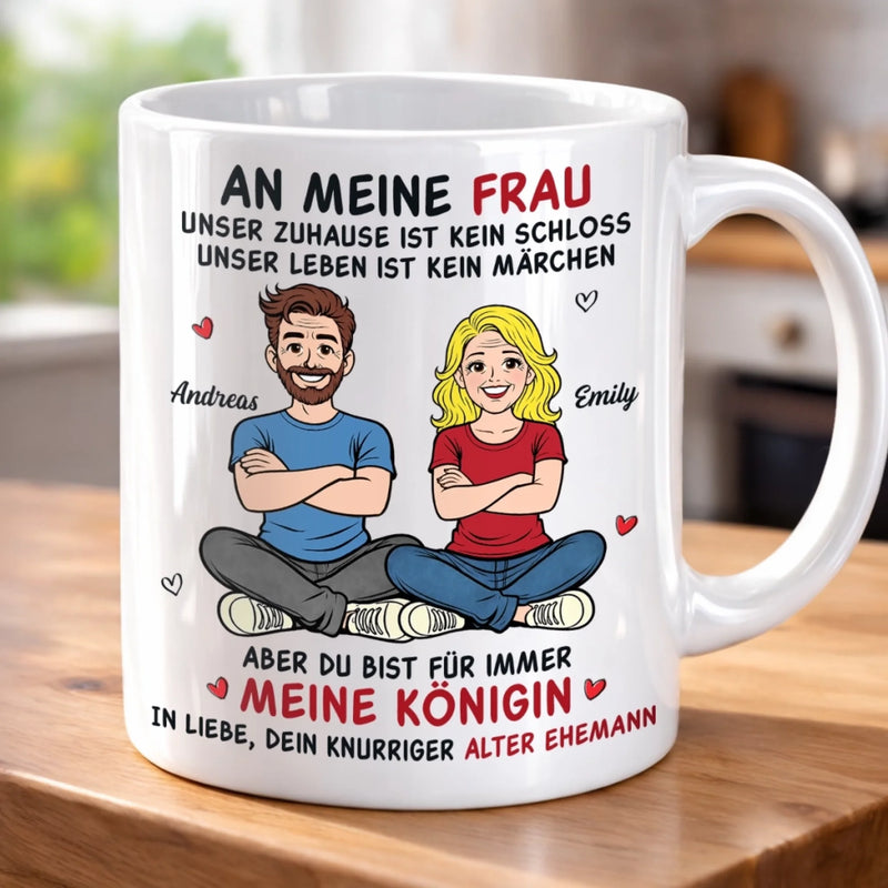 Personalisierte Tasse – Geschenk für Paar –  Dein Knurriger Alter Ehemann