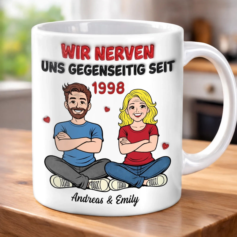 Personalisierte Tasse – Geschenk für Paar – Unser Leben Ist Kein Märchen