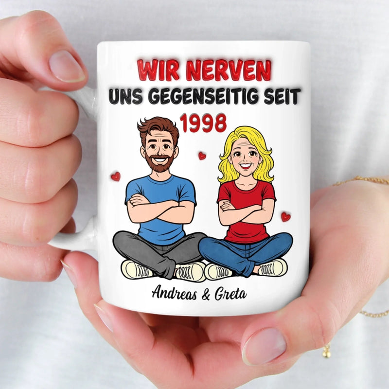 Personalisierte Tasse – Geschenk für Paar – Unser Leben Ist Kein Märchen