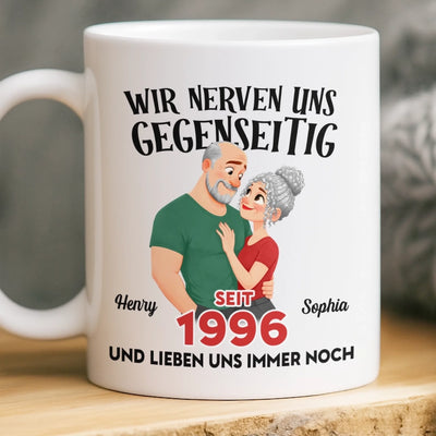 Personalisierte Tasse – Geschenk für Paar – Wir Nerven Uns Gegenseitig