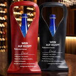 Personalisierte Weintasche aus Leder – Geschenk für Mann, Frau – Wein Ist Die Medizin