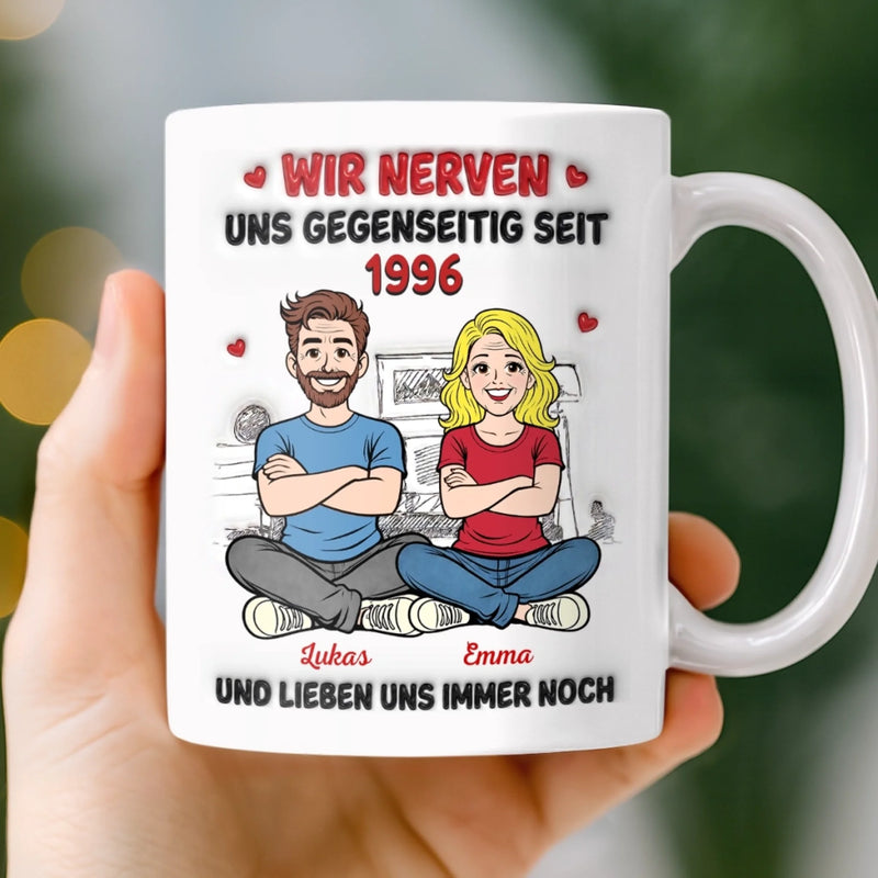 Personalisierte Tasse – Geschenk für Paar – Wir Nerven Uns Und Lieben Uns