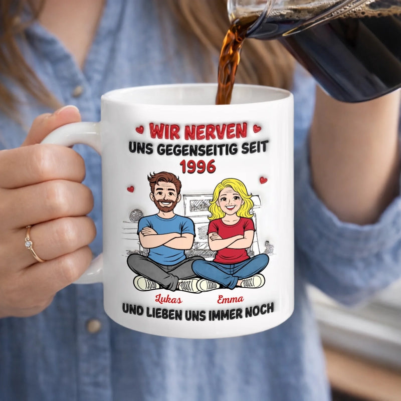 Personalisierte Tasse – Geschenk für Paar – Wir Nerven Uns Und Lieben Uns