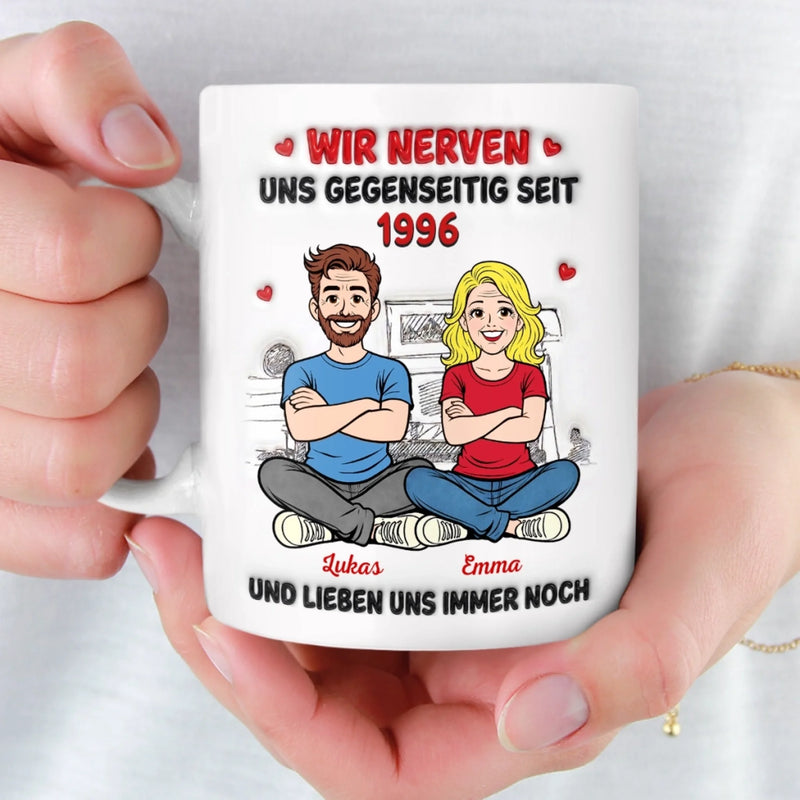 Personalisierte Tasse – Geschenk für Paar – Wir Nerven Uns Und Lieben Uns