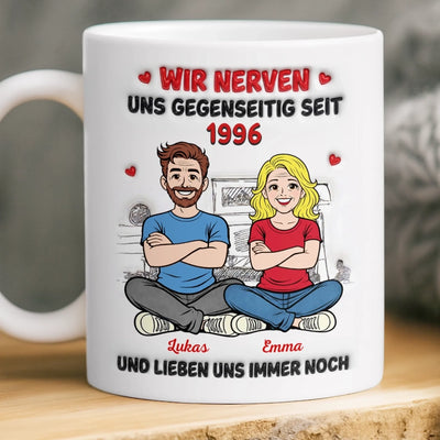 Personalisierte Tasse – Geschenk für Paar – Wir Nerven Uns Und Lieben Uns