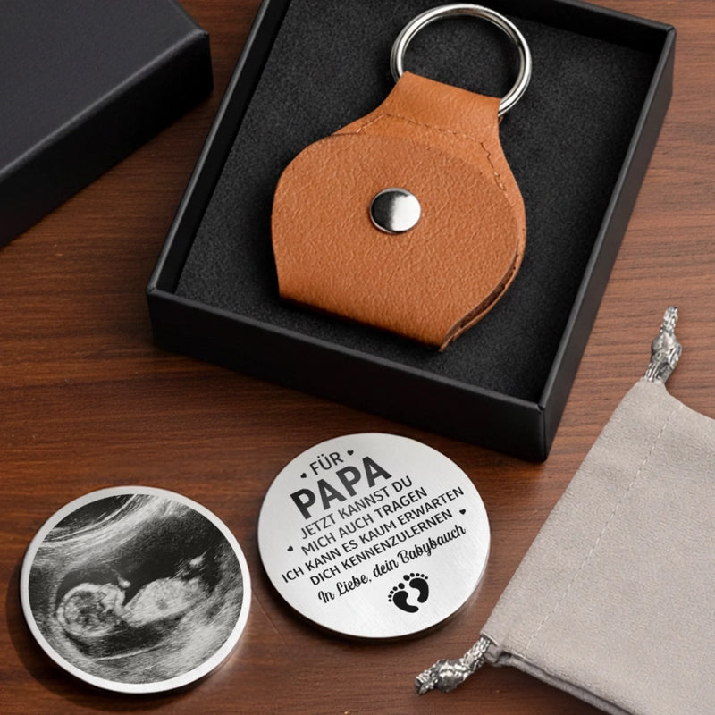 Personalisierter Taschenknuddler mit Foto – Geschenke Für Neue Mama & Papa – Freue Mich Auf Dich