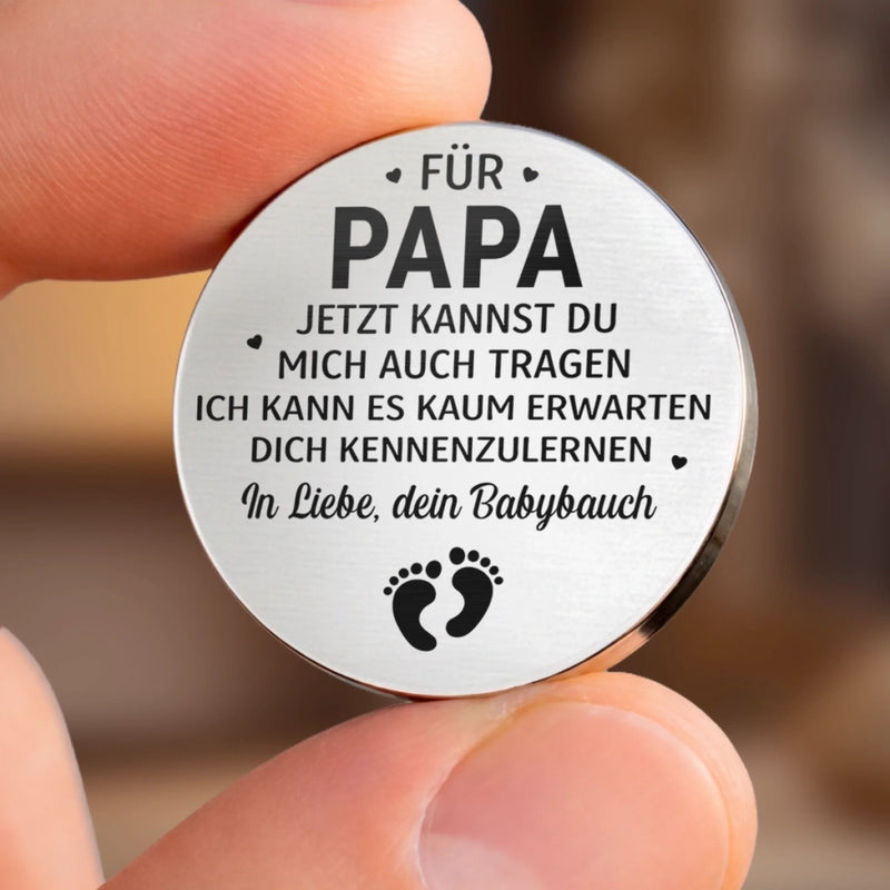 Personalisierter Taschenknuddler mit Foto – Geschenke Für Neue Mama & Papa – Freue Mich Auf Dich