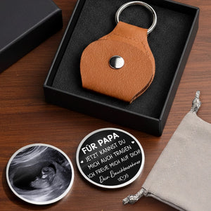 Personalisierter Taschenknuddler mit Foto – Geschenke Für Neue Papa – Bald Trägst Du Mich