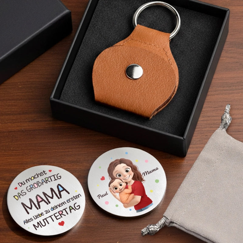 Personalisierter Taschenknuddler – Geschenke Für Neue Mama – Beste Mama von Anfang an