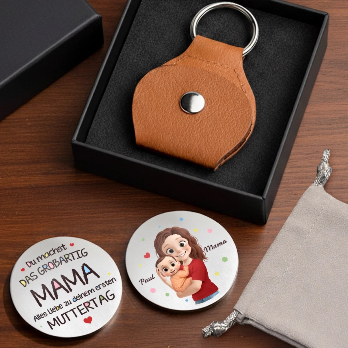 Personalisierter Taschenknuddler – Geschenke Für Neue Mama – Beste Mama von Anfang an